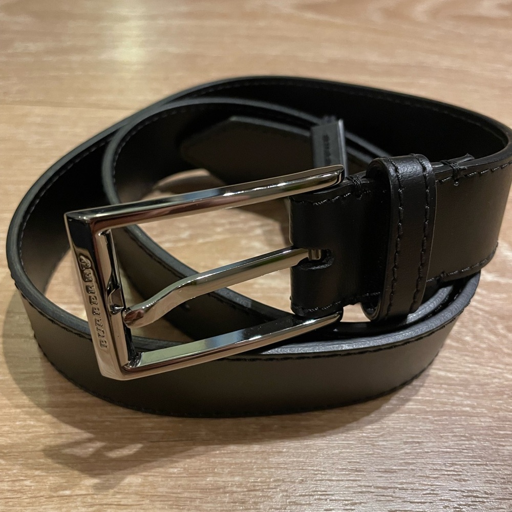 Black Burberry belt new with tags